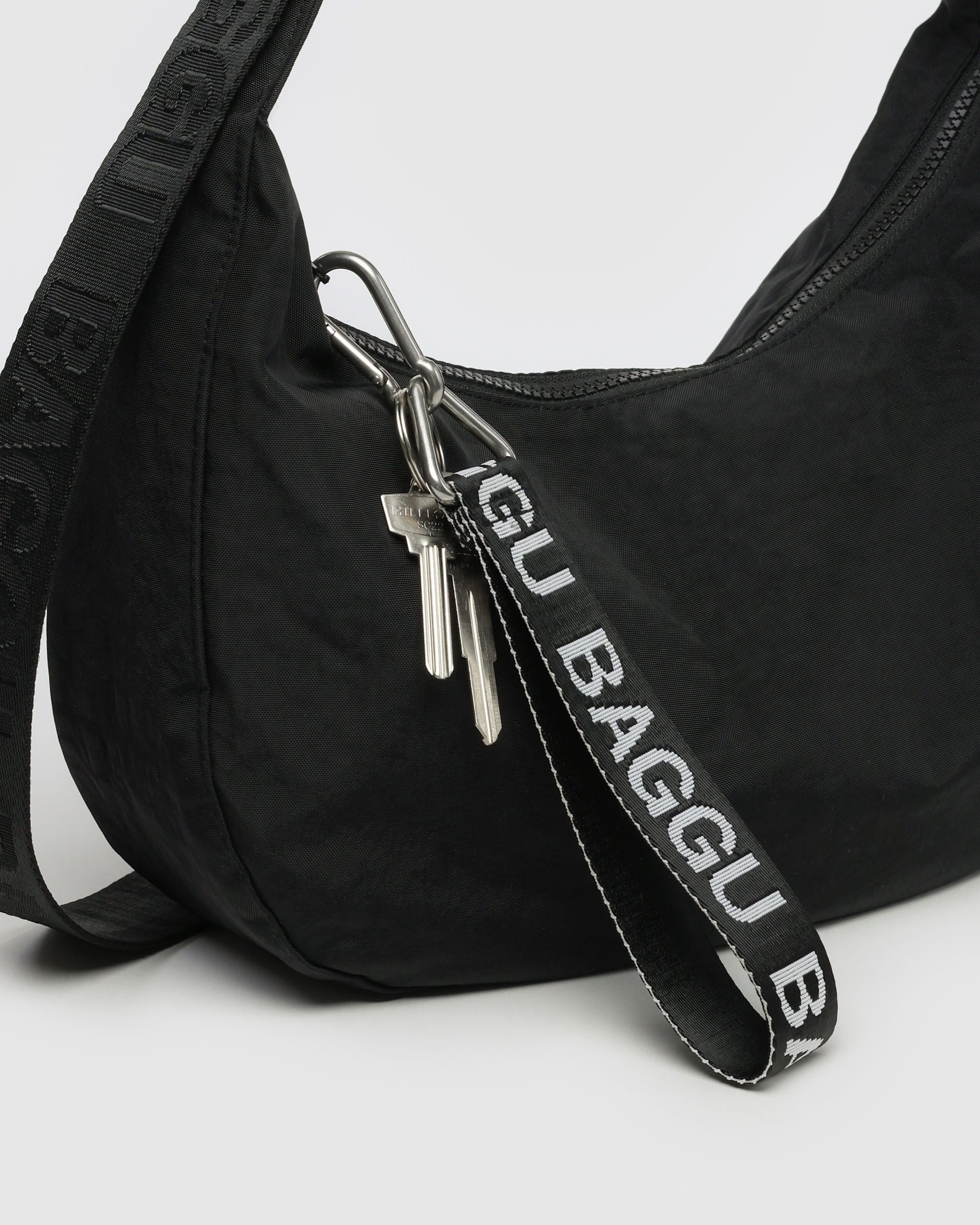 Logo Keychain - Black and White - Home Hold