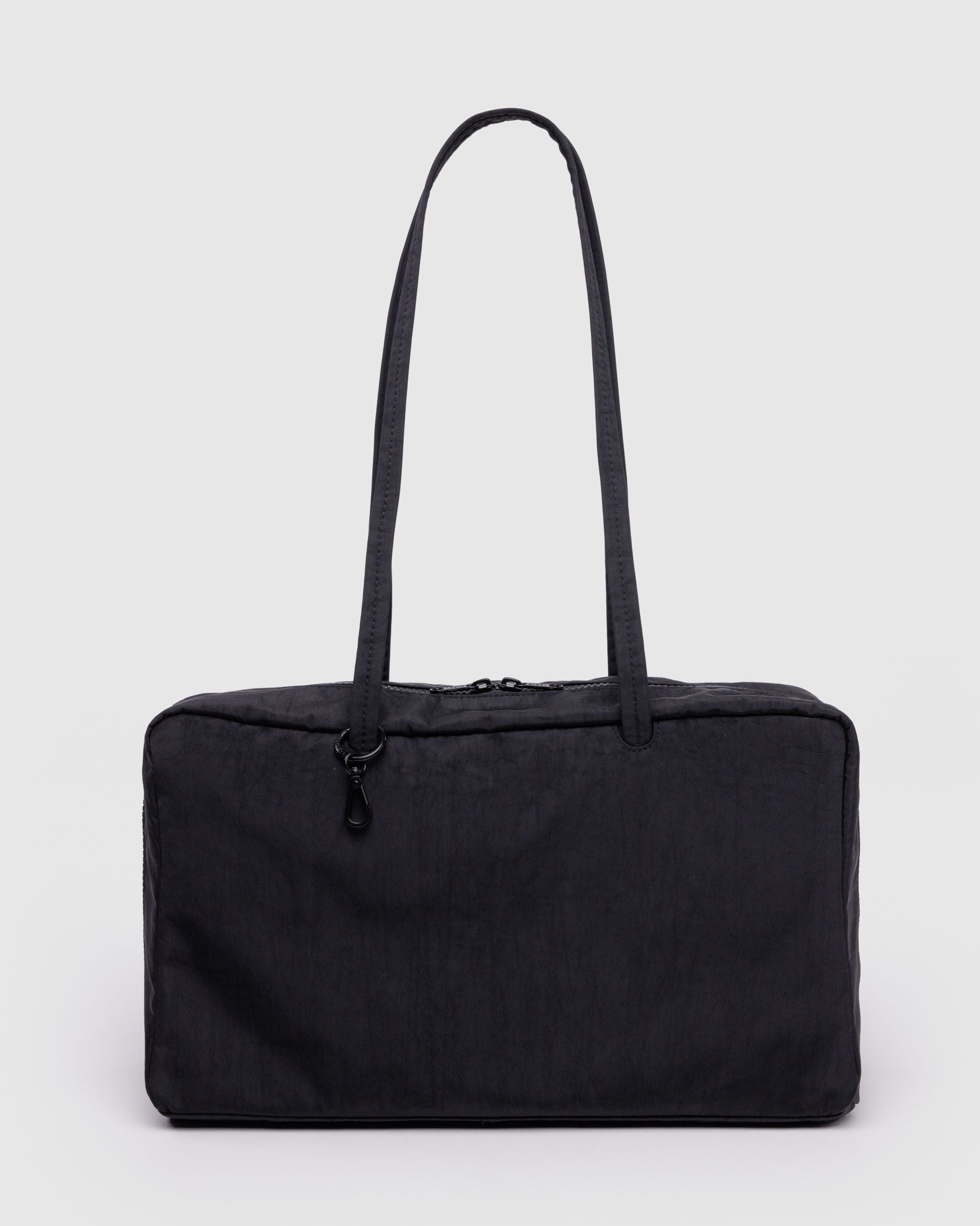 Medium Nylon Bowler Bag - Black - Home Hold