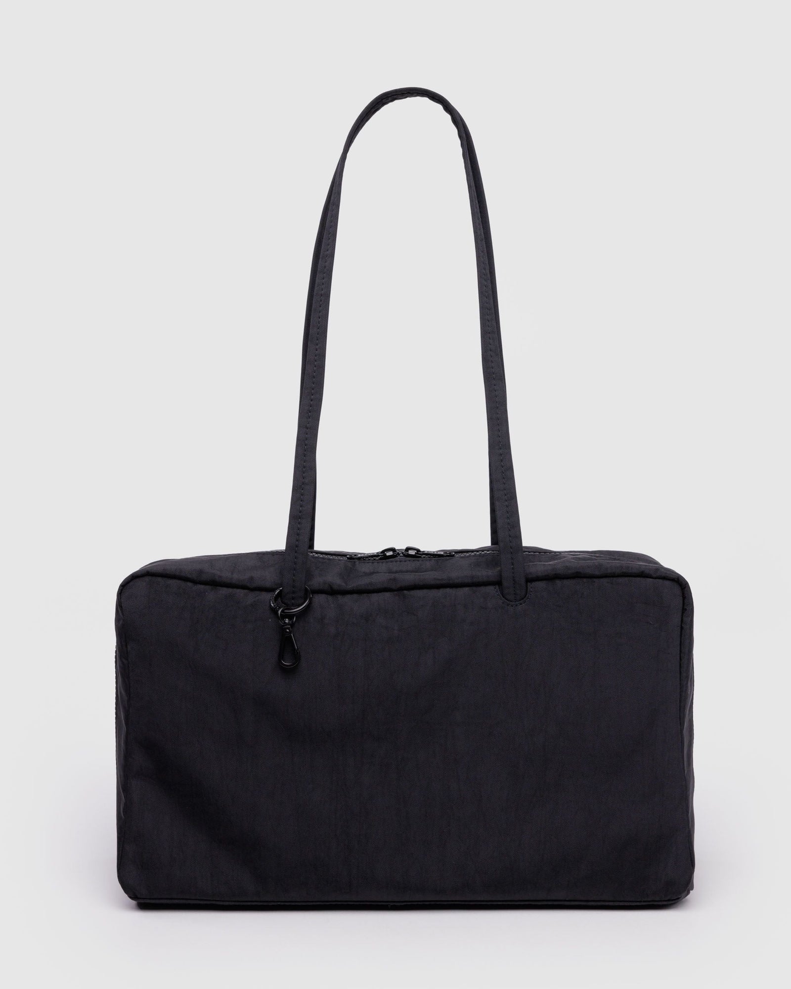Medium Nylon Bowler Bag - Black - Daily Pack