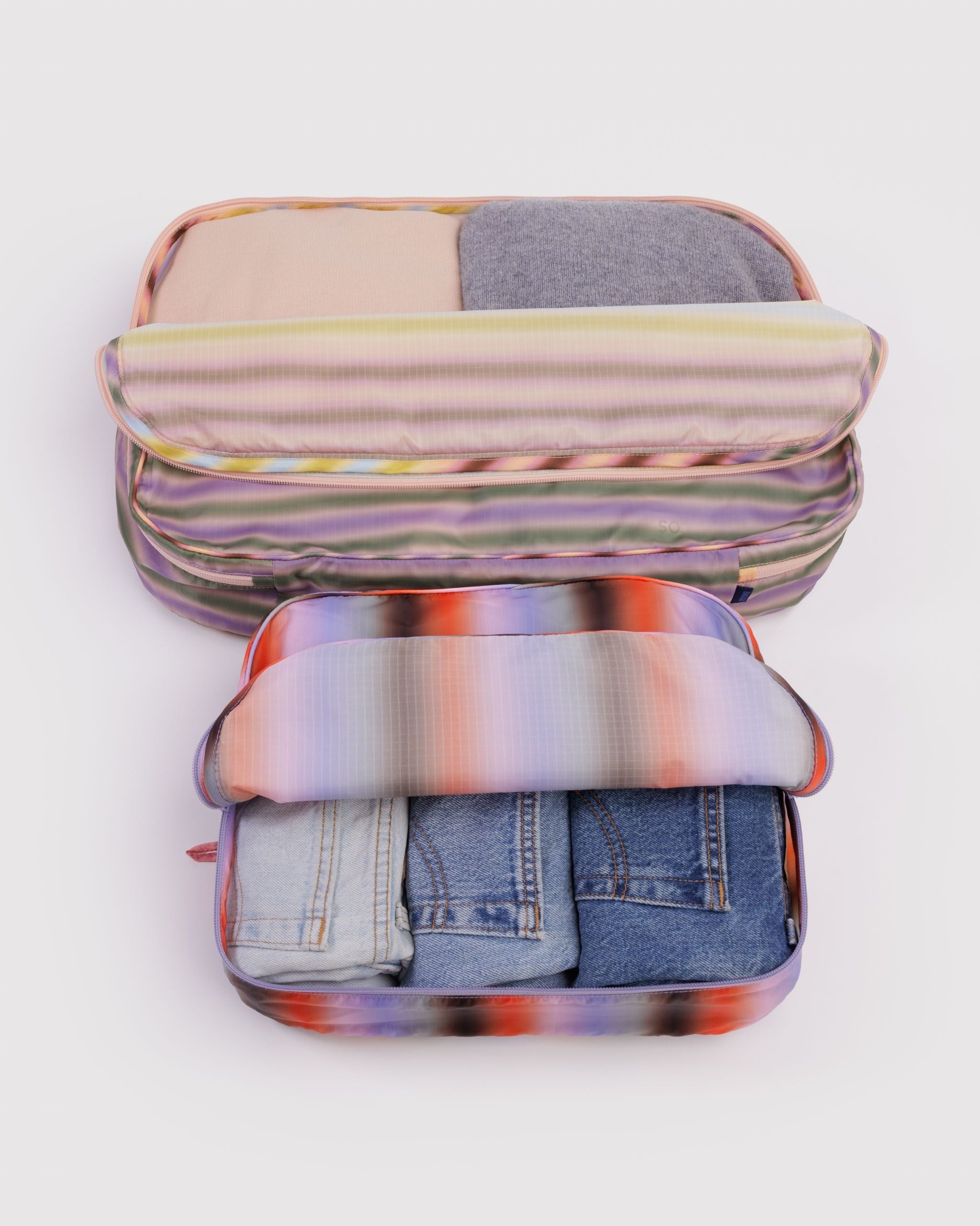 Large Packing Cube Set - Gradient Stripes - Easy Stow