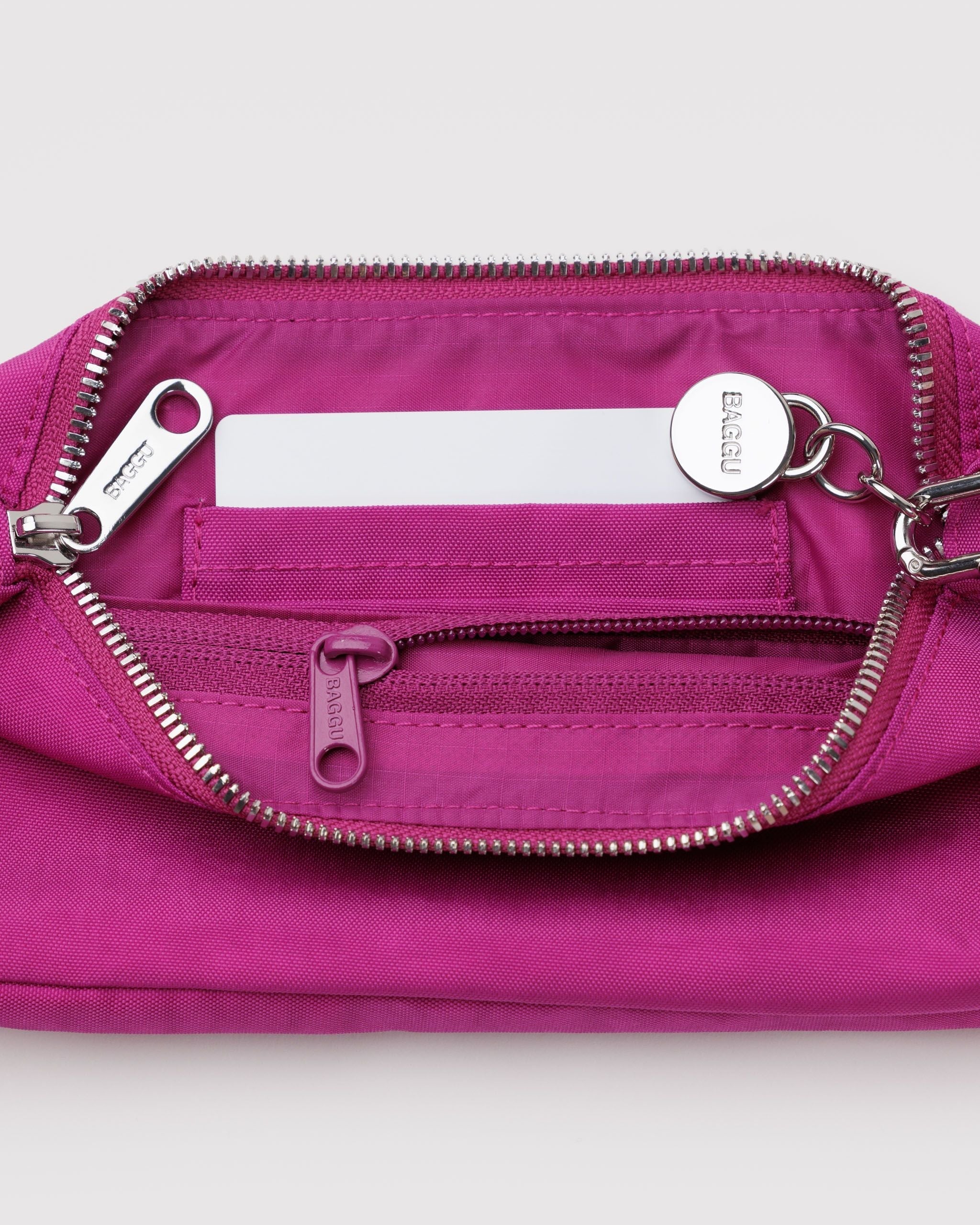 Nylon Pochette - Deep Fuchsia - Easy Stow